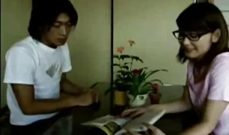 Surprised porn pics with a porn magazine
